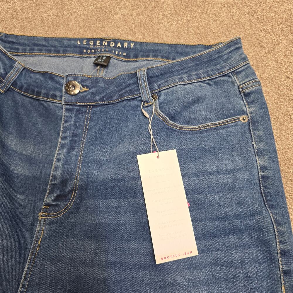 Indie sleaze Ashley Stewart Legendary Bootcut Jeans Plus Size 18 medium wash - Picture 3 of 13